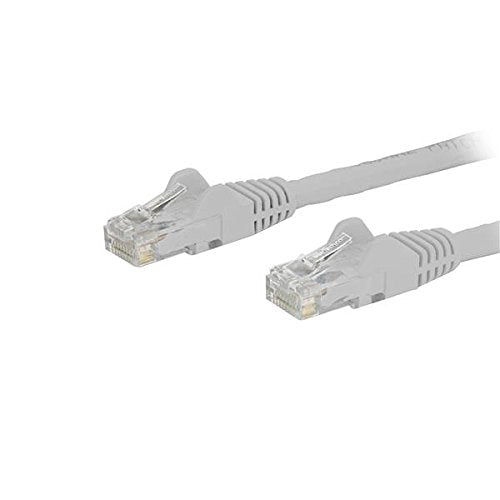 StarTech.com Cat6 Patch Cable - 9 ft - White Ethernet Cable - Snagless RJ45 Cable - Ethernet Cord - Cat 6 Cable - 9ft (N6PATCH9WH)