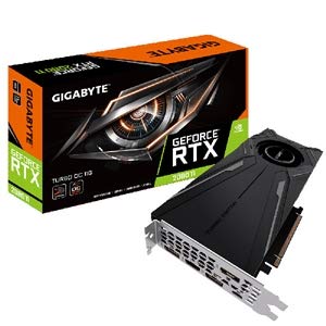 Gigabyte Ultra Durable VGA GV-N208TTURBO-11GC GeForce RTX 2080 Ti Graphic Card - 1.55 GHz Core - 11 GB GDDR6-352 Bit Bus Width - Fan Cooler - DirectX 12, Opengl 4.5-3 X DisplayPort - 1 x HDMI - PC