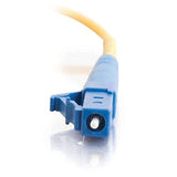 C2G 37104 OS2 Fiber Optic Cable - LC-LC 9/125 Simplex Single-Mode PVC Fiber Cable, Yellow (6.6 Feet, 2 Meters)