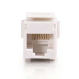 C2G 03677 RJ45 (8P8C) Coupler Keystone Insert Module, White