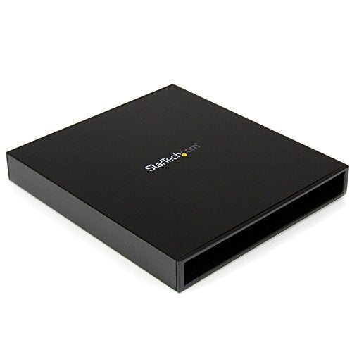StarTech.com USB to Slimline SATA CD/DVD Optical Drive Enclosure SLMSOPTB (Black)