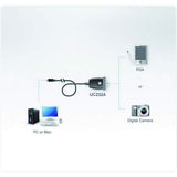 Serial Adapter - 4 Pin USB Type a (M) - Db-9 (M) - 12 in (UC232A)