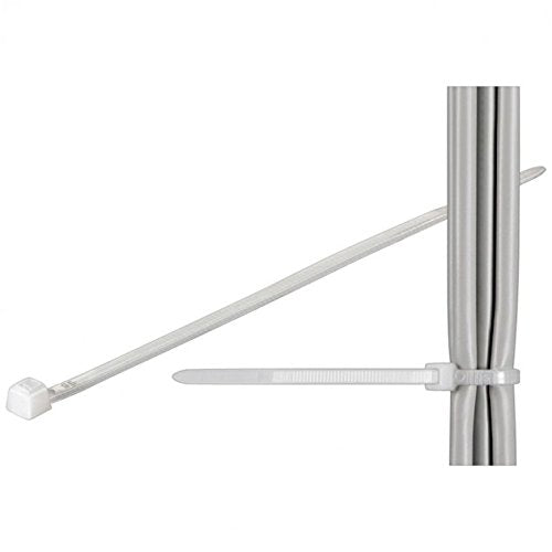 Techly Self-Locking Cable Ties 200x2,5mm in 100pcs White Nylon (ISWT-20026)
