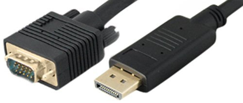 Addon-Networking DISPLAYPORT2VGA6F 6' DisplayPort to VGA Adapter Cable, Black