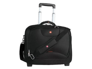 Swiss Gear SWA0568 Wheeled Business Case with Laptop Sleeve (Black)