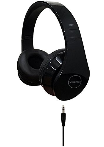 VisionTek 900937 Stereo Headphones, Black