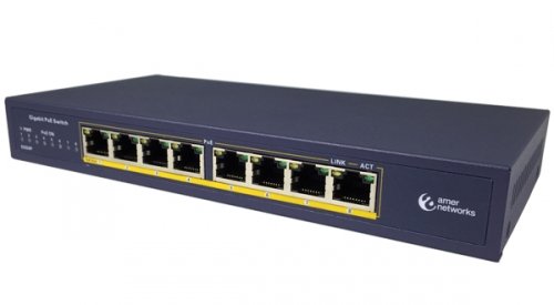 Amer Networks SGD8P 8 Port Gb Switch w PoE