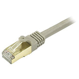 StarTech.com 25ft Gray Cat6a Shielded Patch Cable - Cat6a Ethernet Cable - 25 ft Cat 6a STP Cable - Snagless RJ45 - Long Ethernet Cord (C6ASPAT25GR)
