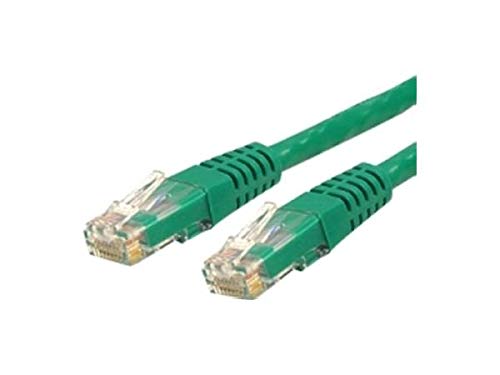 Cat6 Ethernet Cable - 35 ft - Green - Patch Cable - Molded Cat6 Cable - Long Network Cable - Ethernet Cord - Cat 6 Cable - 35ft