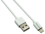 VisionTek Lightning to USB MFI Cable, White
