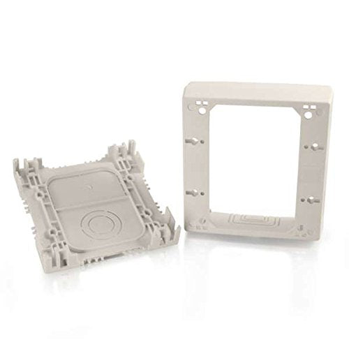 C2G/Cables to Go 16134 Wiremold Uniduct Double Gang Deep Junction Box, Fog White