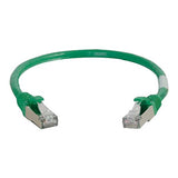 C2G 27264 Cat5e Cable - Snagless Shielded Ethernet Network Patch Cable, Green (14 Feet, 4.26 Meters)