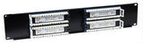 32 Port Cat5e Patch Panel - 2u, Black
