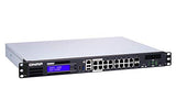 QNAP Qgd-1600P-4G-US 16-Port 1GbE Switch with 2 RJ45 and SFP+ Combo Port with Intel Celeron Processor and 4GB RAM