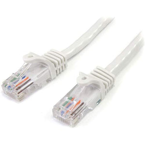 25Ft White Snagless Cat5E Patch Cable