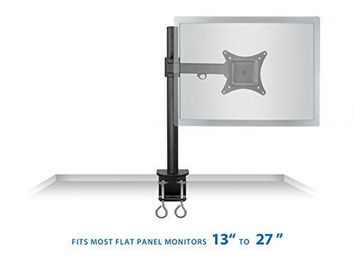 Mount-It! Single Monitor Desk Mount Arm, VESA Compatible Universal Desk Stand (MI-751)
