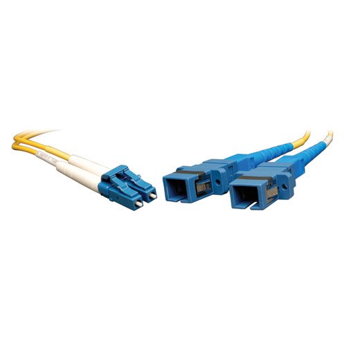 Tripp Lite N458-001-9 1 Feet Duplex SMF 8.3/125 Adapter LC-Male/SC-Female (Yellow)