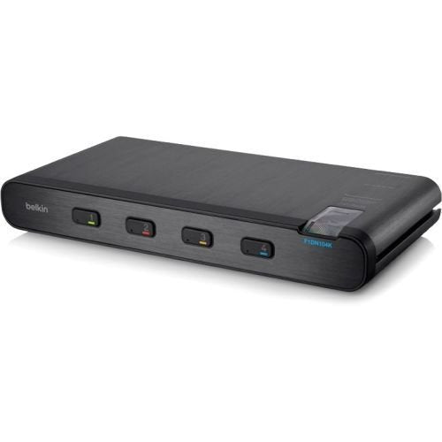 4PORT SECURE KM W/AUDIO & CAC