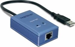 TRENDnet TU2-ET100 Fast Ethernet Adapter - USB - 1 x RJ-45, 1 x Type B - 10/100Base-TX