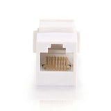 C2G 03677 RJ45 (8P8C) Coupler Keystone Insert Module, White