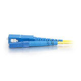 C2G 37111 OS2 Fiber Optic Cable - LC-SC 9/125 Simplex Single-Mode PVC Fiber Cable, Yellow (16.4 Feet, 5 Meters)