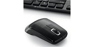 Verbatim Wireless Slim Keyboard and Optical Mouse - Black