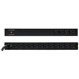 CyberPower PDU20B4F12R Basic PDU 16-Outlets Rack Mount 1U 20A