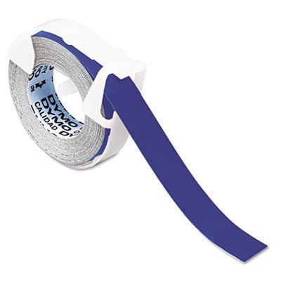 DYMO Self-Adhesive Glossy Labeling Tape for Embossers, 3/8in x 9-34ft Roll, Blue