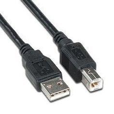 OneDealOutlet Black 25 feet (7.62 m) USB 2.0 Cable for Printer or Scanner Premium Quality