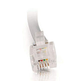 C2G 02971 RJ11 6P4C Straight Modular Cable, Silver (7 Feet, 2.13 Meters)