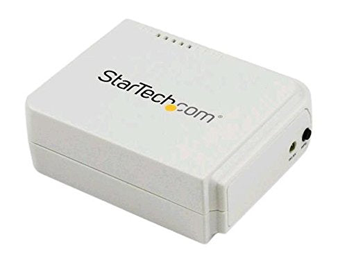 StarTech.com 1-Port Wireless N USB 2.0 Network Print Server - 10/100 Mbps Ethernet USB Printer Server Adapter - Windows 10 - 802.11 b/g/n (PM1115UW)