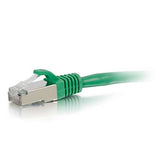 C2G 27264 Cat5e Cable - Snagless Shielded Ethernet Network Patch Cable, Green (14 Feet, 4.26 Meters)