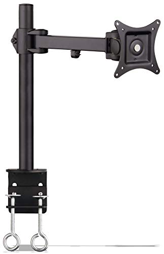 SIIG CE-MT0N11-S1 Tilt/Swivel/Rotate Single Extend Desk Mount for 10 to 26-Inch Monitor (Black)