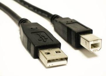 Standard 10 feet USB 2.0 Cable B-A for Printer/Scanner Black Color
