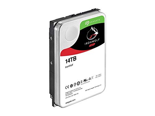 Seagate IronWolf 14TB NAS Internal Hard Drive HDD - 3.5 Inch SATA 6Gb/s 7200 RPM 256MB Cache for RAID Network Attached Storage (ST14000VN0008)