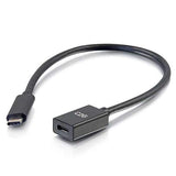 C2G 28655 USB-C to C 3.1 (Gen 1) Male to Female Extension Cable (5Gbps) Black (1 Feet .3 Meters)