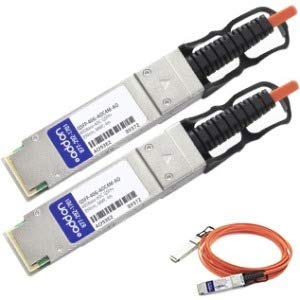 AddOn QSFP+ Module - For Optical Network, Data Networking - 1 x 40GBase-AOC - Optical Fiber - 40 Gbps 40 Gigabit Ethernet