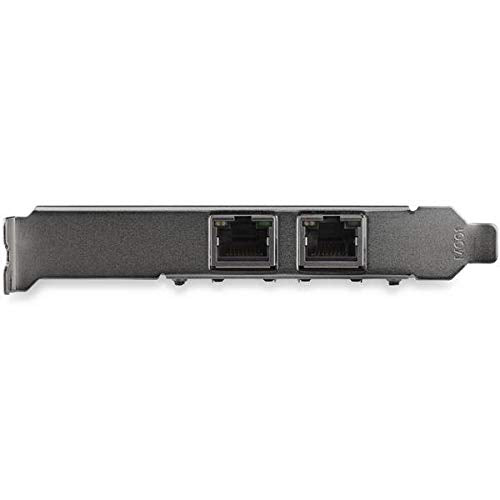 Dual-Port 10Gb PCIe Network Card with 10GBASE-T & NBASE-T - 2 x RJ45 - Dual NIC Card