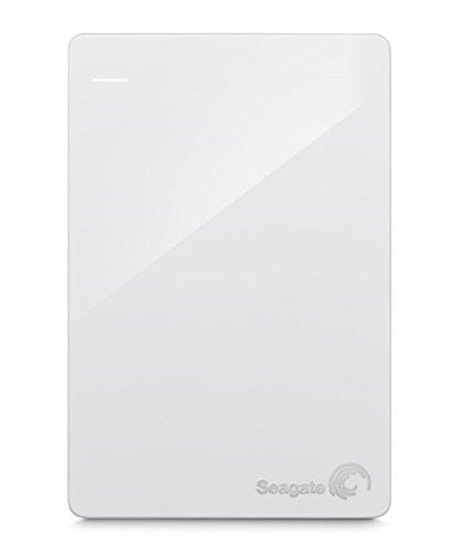 Open Box Seagate - Backup Plus Slim 2TB External USB 3.0/2.0 Portable Hard Drive - White