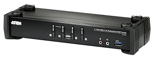 4-Port USB3.0 4K DisplayPort KVMP Switch Support up to 4096x2160 60Hz