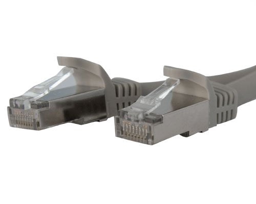 StarTech.com 7 ft Cat6a Patch Cable - Shielded (STP) - Gray - 10Gb Snagless Cat 6a Ethernet Patch Cable - Shielded Cat6a Cable 7ft (C6ASPAT7GR)