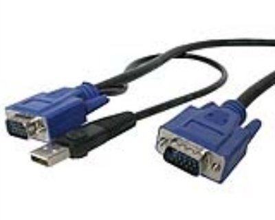 6FT USB & VGA KVM SWCH 2-IN-1 ULTRA THIN CABLE