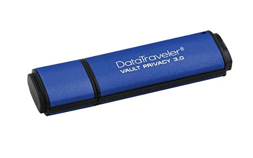 Kingston Digital Data Traveler AES Encrypted Vault Privacy 256Bit 3.0 USB Flash Drive