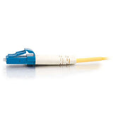 C2G 28758 LC-LC 9/125 OS2 Duplex Single-Mode PVC Fiber Optic Cable, Yellow (9.8 Feet, 3 Meters)