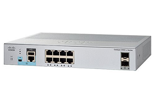 Cisco WS-C2960L-8TS-LL Catalyst Switch, 8 Ports - Managed - Rack-mountable