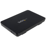 StarTech.com USB 3.1 Tool-Free Enclosure for 2.5" SATA SSD/HDD - USB-C for Laptops (S251BPU31C3)