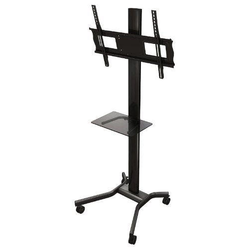 Mobile Cart Height Adjustment Tilt Universal Floor Stand Mount for 37" - 63" Plasma/LED/LCD
