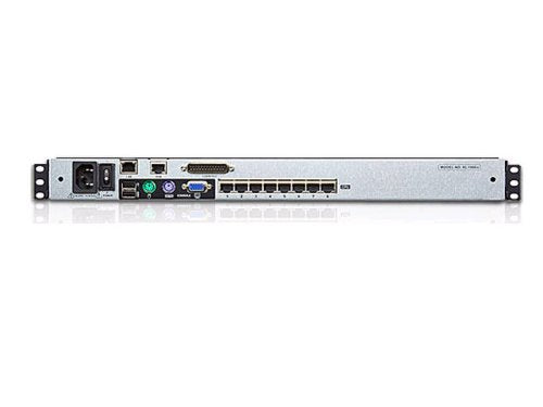 8-Port 17in. Dual Rail Cat5 LCD Kvm Over The Net