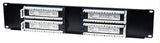 32 Port Cat5e Patch Panel - 2u, Black