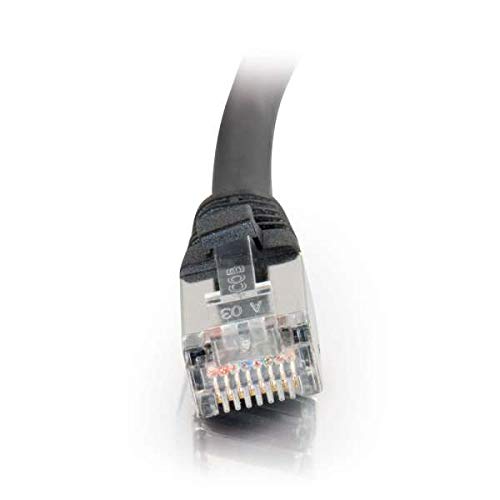 C2G 28691 Cat5e Cable - Snagless Shielded Ethernet Network Patch Cable, Black (5 Feet, 1.52 Meters)
